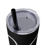 Skinny Tumbler White Abstract