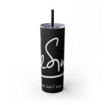 Skinny Tumbler White Abstract