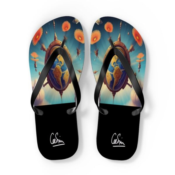 Unisex Flip Flops | Clockwork Cosmos