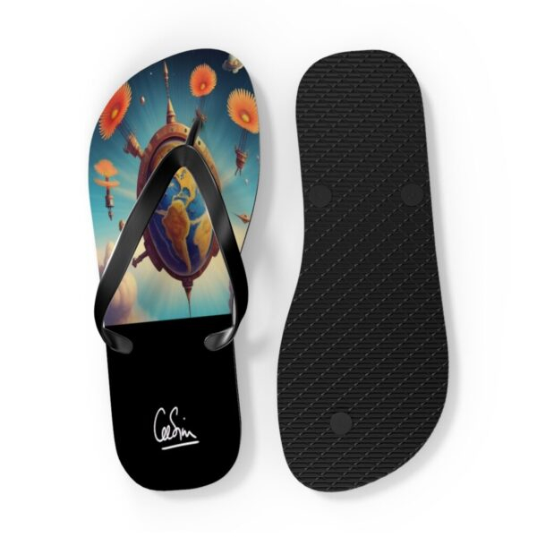 Unisex Flip Flops | Clockwork Cosmos