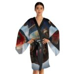 Kimono Black Trim Clockwork Cosmos