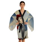 Kimono Black Trim Angels