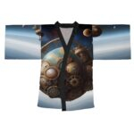 Kimono Black Trim Clockwork Cosmos