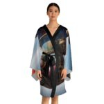 Kimono Black Trim Clockwork Cosmos