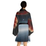 Kimono Black Trim Clockwork Cosmos