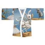 Kimono White Trim MK Alice