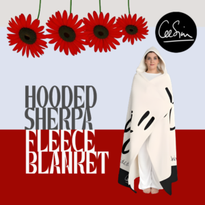 Hooded Sherpa Fleece Blanket